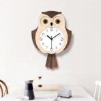 horloge murale hibou