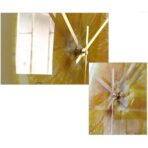 horloge murale jaune citron