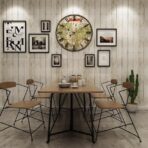 horloge murale mappemonde