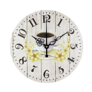 horloge murale tasse café