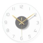 horloge murale verre design