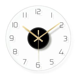 horloge murale verre design