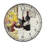 horloge murale vin