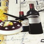 horloge murale vin