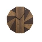 horloge murale vintage bois