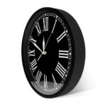 horloge murale vintage noire