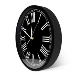horloge murale vintage noire