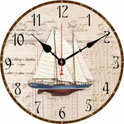 sailboat wall clock