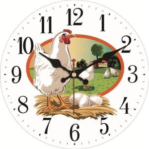horloge poule