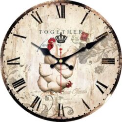 horloge poule coq