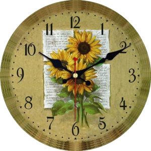 sunflower clock