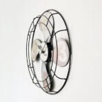 horloge ventilateur métal