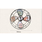 horloge ventilateur murale