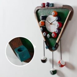 horloge murale billard