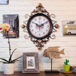 horloge vintage fer forgé