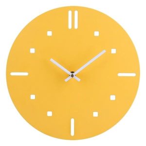 horloge vintage jaune