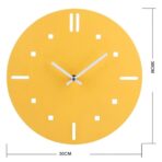 horloge vintage jaune