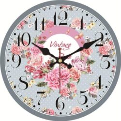 vintage pink clock