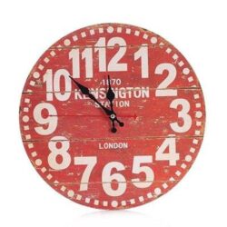horloge vintage rouge