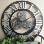 Horloge Métal Industrielle