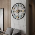 Horloge Noir Métal