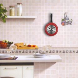 horloge poele murale