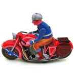jouet ancien moto en tole