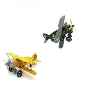 jouet ancien avion en tole