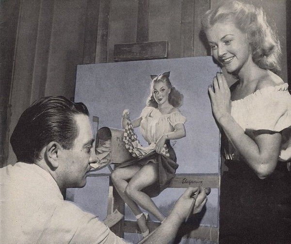 gil elvgren art keeping posted gil elvgren 1949