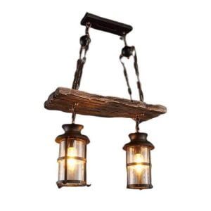 luminaire bois métal industriel