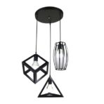 luminaire géométrique noir