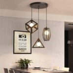 luminaire géométrique noir