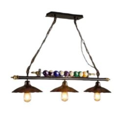 lustre industriel billard