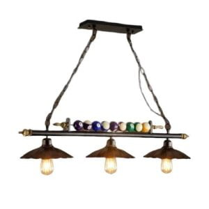 lustre industriel billard