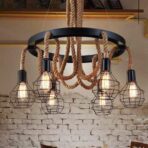 lustre industriel corde
