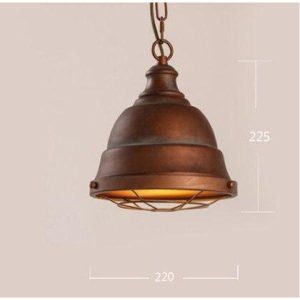 lustre industriel cuivre