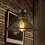 lustre style industriel noir