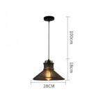 lustre suspension industrielle vintage e27