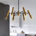 lustre tube métal