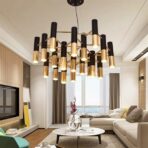 lustre tube noir