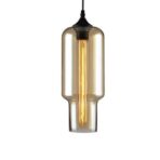 luminaire verre ambré