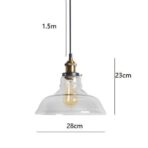 lustre verre vintage