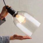 lustre vintage verre