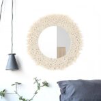miroir avec macramé