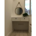miroir barbier rond