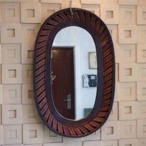 miroir bois bambou
