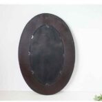 miroir ovale bambou arrière
