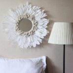miroir plume blanche