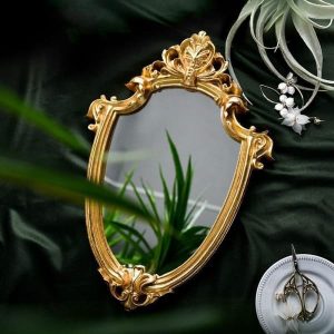 miroir vintage dore