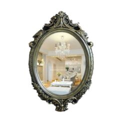 vintage oval mirror